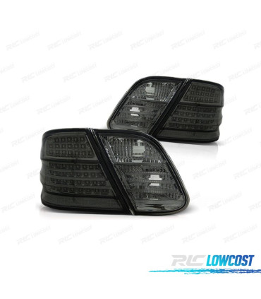 FEUX ARRIÈRE POUR MERCEDES CLK W208 97-02 LED FOND CHROMÉ FUMÉ