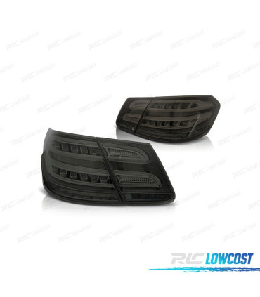 FEUX ARRIÈRE POUR MERCEDES CLASSE E W212 09-13 LED CHROMÉ FUMÉ