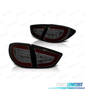 FEUX ARRIÈRE POUR HYUNDAI IX35 10-13 LIGHT BAR FOND NOIR FUMÉ