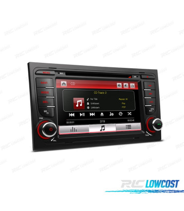 AUTORADIO 2DIN 7" POUR AUDI A4 B6B7 00-07 USB GPS TACTIL HD