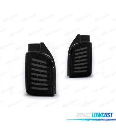 FEUX ARRIÈRE POUR VOLKSWAGEN VW T5 1P 03-09 LED FOND NOIR