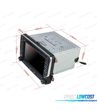 AUTORADIO 2DIN 7" POUR SEAT USB GPS TACTIL HD 2004-2016