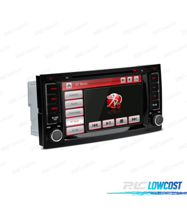 AUTORADIO 2DIN 7" POUR VOLKSWAGEN VW TOUAREG T5 04-11 USB GPS TACTIL HD