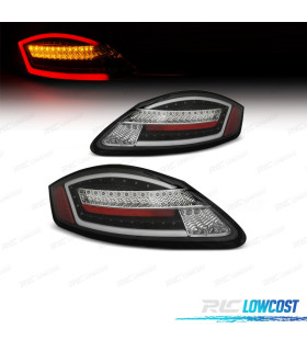 FEUX ARRIÈRE POUR PORSCHE BOXSTER 987 CAYMAN 987C LIGHT BAR DINAMIQUE FOND NOIR