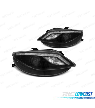 PHARES POUR SEAT IBIZA 6J 08-12 DAYLIGHT FOND NOIR