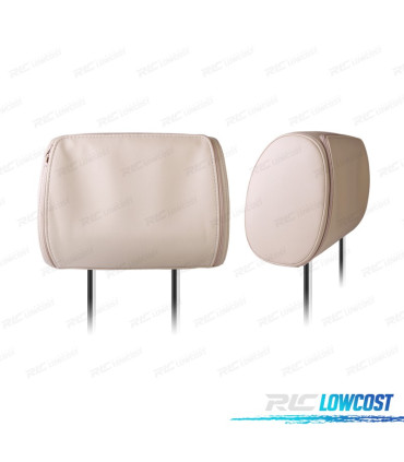 APPUI-TÊTE MULTIMÉDIA 7 POUCES HD USB SD COULEUR EN BEIGE