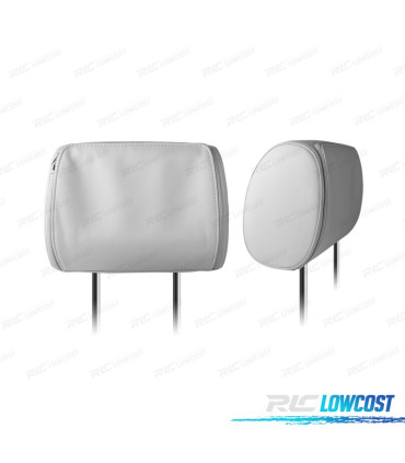 APPUI-TÊTE MULTIMÉDIA 9 POUCES HD TACTILE USB SD COULEUR GRIS