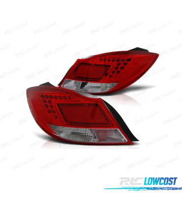 FEUX ARRIÈRE OPEL INSIGNIA 08-13 LED ROUGE CHROMÉ