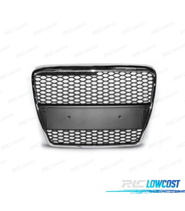 CALANDRE AUDI A6 4F 04-08 LOOK RS6 CHROMÉ
