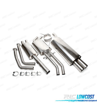 LIGNE D'ÉCHAPPEMENT INOX POUR BMW E46 ESSENCE 98-06