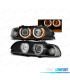 PHARES BMW E39 00-03 XENON ANGEL EYES FOND NOIR