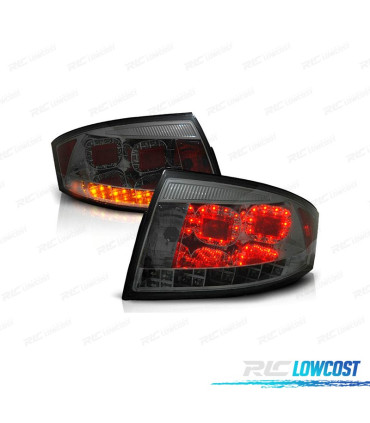 FEUX ARRIÈRE AUDI TT 98-05 LED FOND CHROMÉ FUMÉ