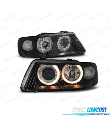 PHARES AUDI A3 8L 00-03 ANGEL EYES FOND NOIR