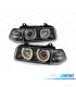 PHARES BMW E36 90-99 ANGEL EYES FOND NOIR H7