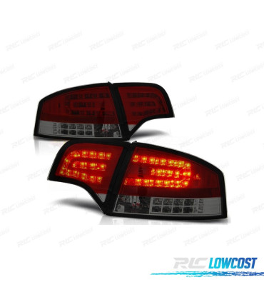 FEUX ARRIÈRE LED AUDI A4 B7 04-07 ROUGE FUMÉ