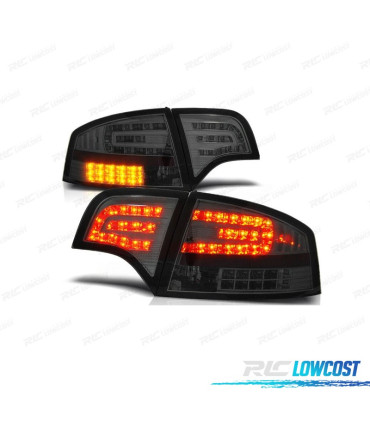FEUX ARRIÈRE AUDI A4 B7 04-07 LED FOND CHROMÉ FUMÉ
