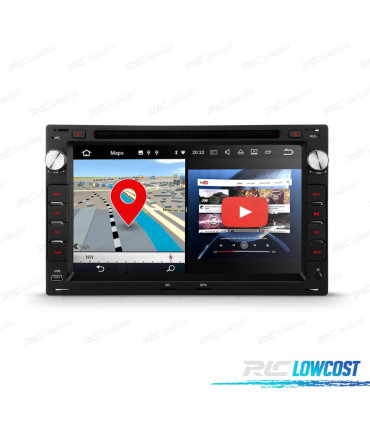 AUTORADIO GPS ANDROID 10 POUR VOLKSWAGEN VW 7" USB GPS TACTIL HD