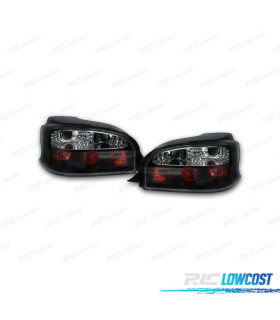FEUX ARRIÈRE POUR CITROEN SAXO 96-04 FOND NOIR