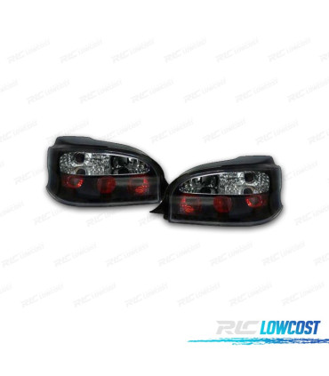 FEUX ARRIÈRE POUR CITROEN SAXO 96-04 FOND NOIR