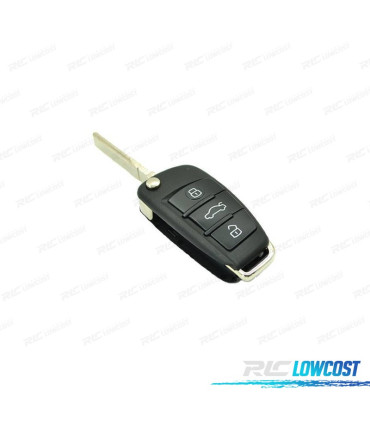 COQUES CLÉ AUDI CARRE 3 BOUTONS LAME LATÉRALE