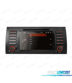 AUTORADIO 2DIN 7" POUR BMW X5 E53 99-06 SÉRIE 5 E39 95-03 USB GPS TACTIL HD