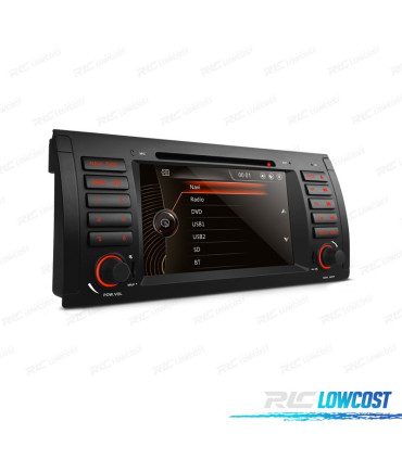 AUTORADIO 2DIN 7" POUR BMW X5 E53 99-06 SÉRIE 5 E39 95-03 USB GPS TACTIL HD
