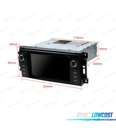 AUTORADIO POUR JEEP WRANGLER 07-12 GRAND CHEROKEE 08-11 USB GPS TACTIL 6.2" HD