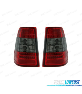 FEUX ARRIÈRE MERCEDES CLASSE E W124 ESTATE 85-95 LED ROUGE FUMÉ