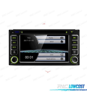 AUTORADIO 2DIN GPS 6.2" HD TACTILE POUR TOYOTA BLUETOOTH USB SD