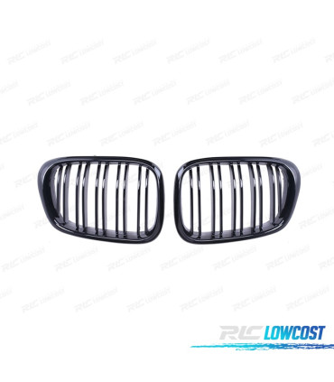 DOUBLE CALANDRE BMW E39 95-03 NOIR BRILLANT