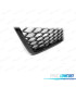 CALANDRE AUDI A4 B7 04-07 LOOK RS NOIR BRILLANT