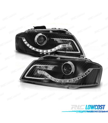 PHARES AUDI A3 8P DAYLIGHT LED FOND NOIR