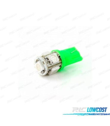 AMPOULE LED VERTE W5W T10
