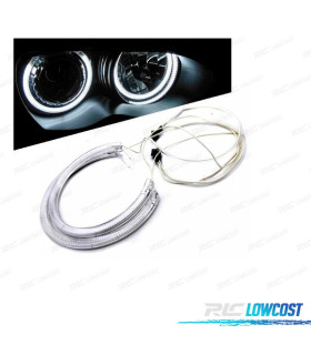 ANNEAUX LUMINEUX CCFL POUR BMW E46, E36, E39 E E38 PHARE XÉNON 98-03 4 X 131MM
