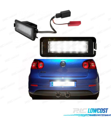 ÉCLAIRAGE PLAQUE D´IMMATRICULATION LED POUR VOLKSWAGEN VW GOLF V 05-08