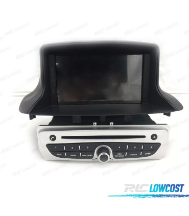 AUTORADIO 7" ANDROID 11 DVD GPS POUR RENAULT MEGANE 3 2009 2015 GRIS