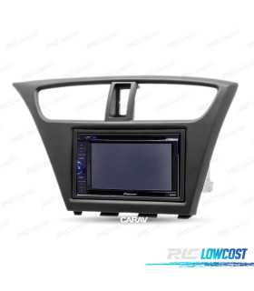 FACADE AUTORADIO 2 DIN NOIR POUR HONDA CIVIC HATCHBACK 2012+