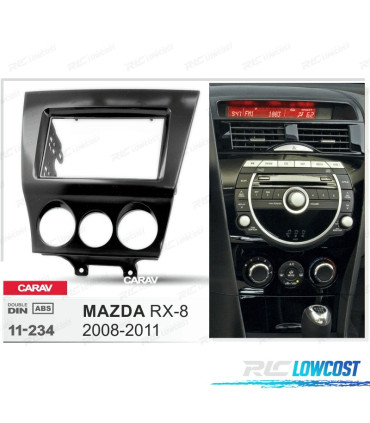 FACADE AUTORADIO 2 DIN NOIR BRILLANT POUR MAZDA RX-8 08-11