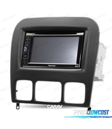 FACADE AUTORADIO 2 DIN NOIR POUR MERCEDES CLASSE S
