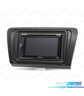 FACADE AUTORADIO 2-DIN NOIR POUR SKODA OCTAVIA 13+