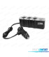 ADAPTATEUR ALLUME CIGARE VOITURE 12V A 3 ENTRÉES + USB