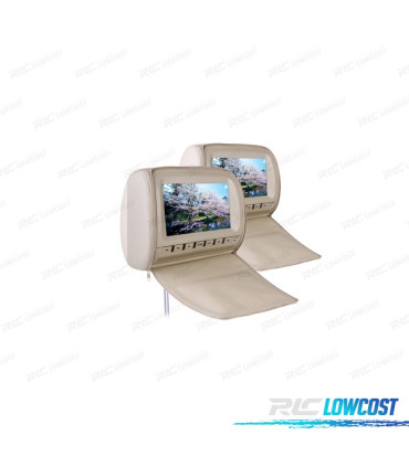 APPUI-TETE MULTIMEDIA DVD 9 COULEUR A BEIGE