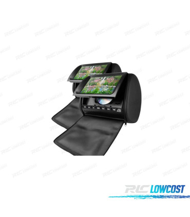 APPUI-TÊTE MULTIMÉDIA DVD 9 POUCES COULEUR NOIR