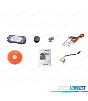 ÉCRAN DE TOIT GRIS 15,6" AVEC DVD HAUT-PARLEURS ÉCLAIRAGE ET JEUX 32BIT