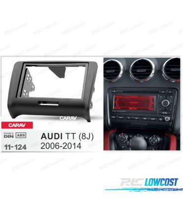 FACADE AUTORADIO 2 DIN NOIR POUR AUDI TT