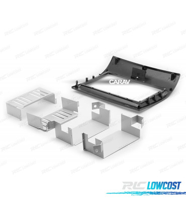 FACADE AUTORADIO 2 DIN NOIR BRILLANT POUR CITROEN JUMPER PEUGEOT BOXER FIAT DUCATO