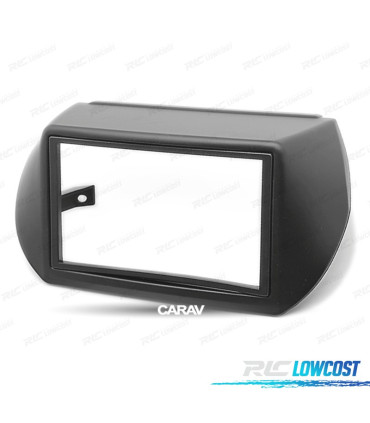 FACADE AUTORADIO 2-DIN NOIR POUR CITROEN NEMO PEUGEOT BIPPER FIAT FIORINO, QUBO