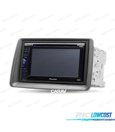 FACADE AUTORADIO 2 DIN GRIS POUR FIAT PANDA