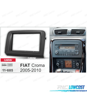 FACADE AUTORADIO 2-DIN GRIS POUR FIAT CROMA