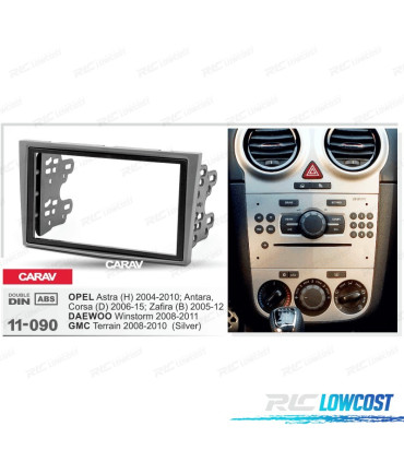 FACADE AUTORADIO 2 DIN GRIS POUR OPEL ASTRA ANTARA CORSA ZAFIRA
